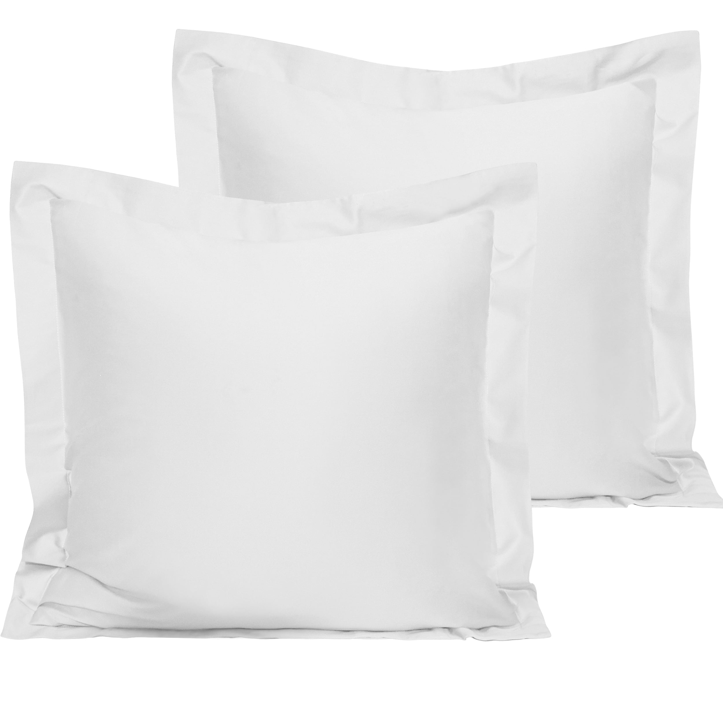 NTBAY 2 Pack 1800 Thread Count Cotton Euro Pillow Shams， Super Soft and Breathable European Throw Pillow Covers， Square Pillow Cases， 26