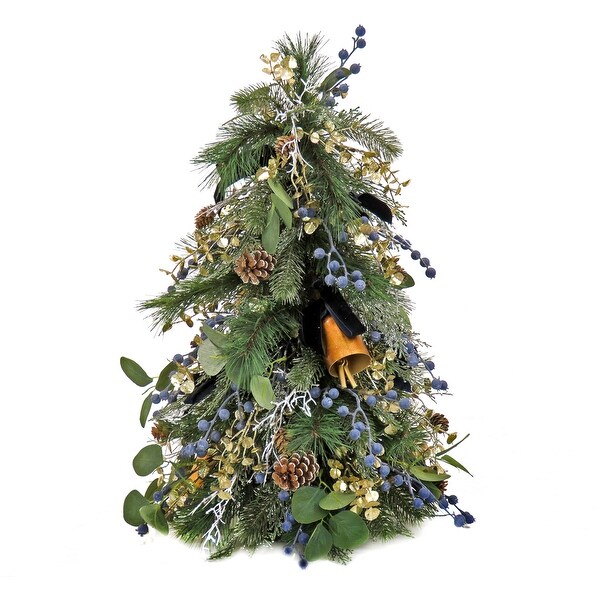 National Tree Company 26 in. HGTV Home Collection Swiss Chic Topiary Tree