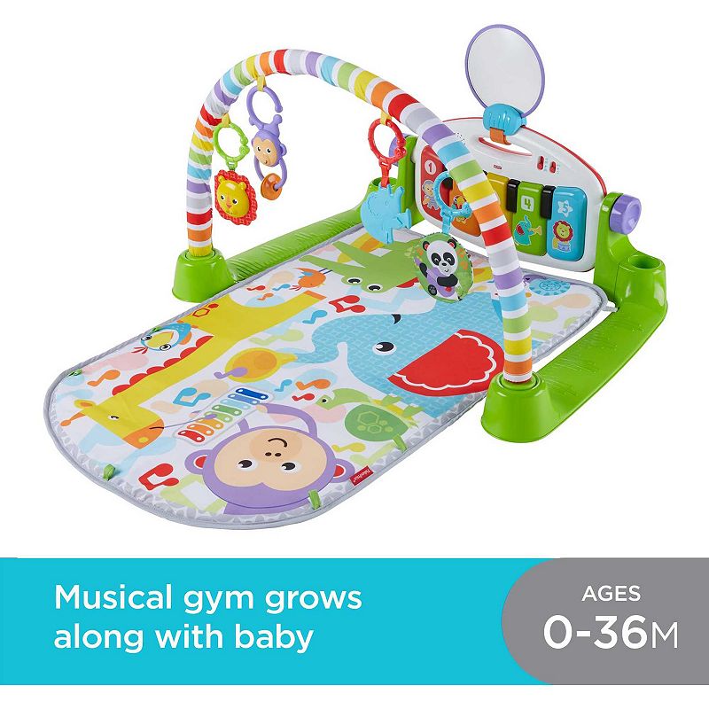 Fisher-Price Deluxe Kick and Play Piano Gym Musical Baby Toy