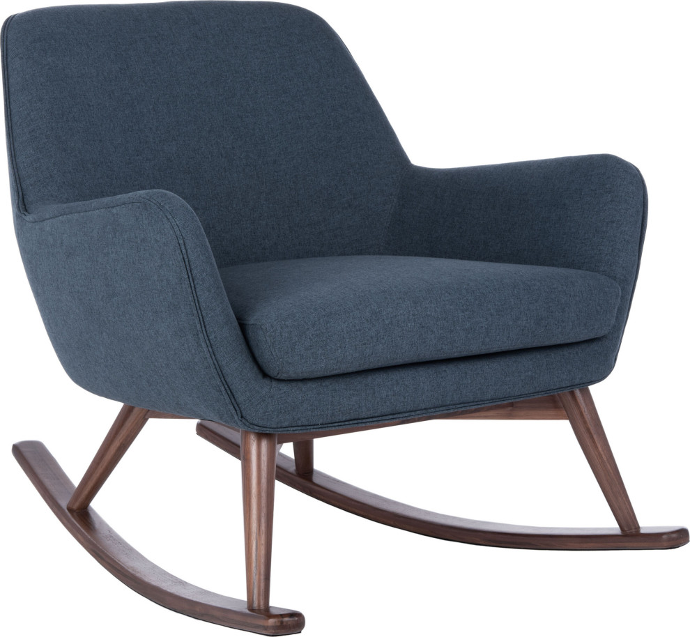 Safavieh Couture Mack Mid Century Rocking Chair   Midcentury   Rocking Chairs   by HedgeApple  Houzz