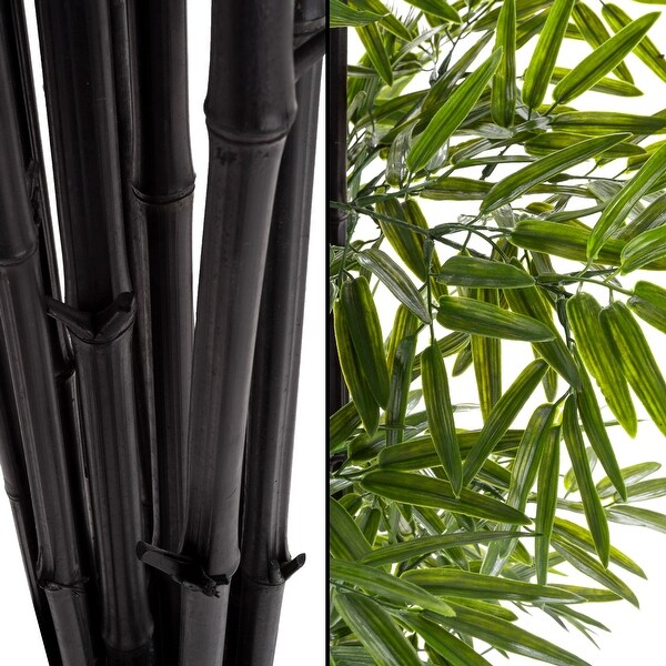 Pure Garden Artificial Potted Bamboo Silk Tree