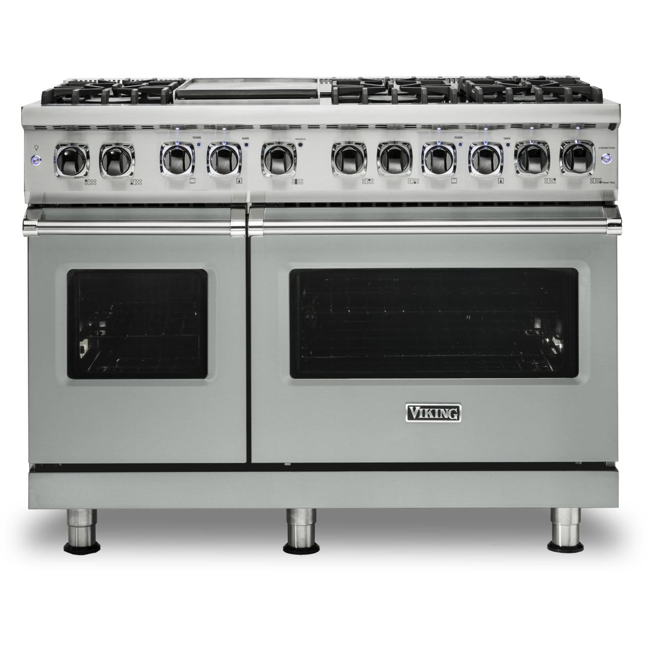 Viking 48-inch Freestanding Dual-Fuel Range with TruConvec Convection Cooking CVDR548-6GAG