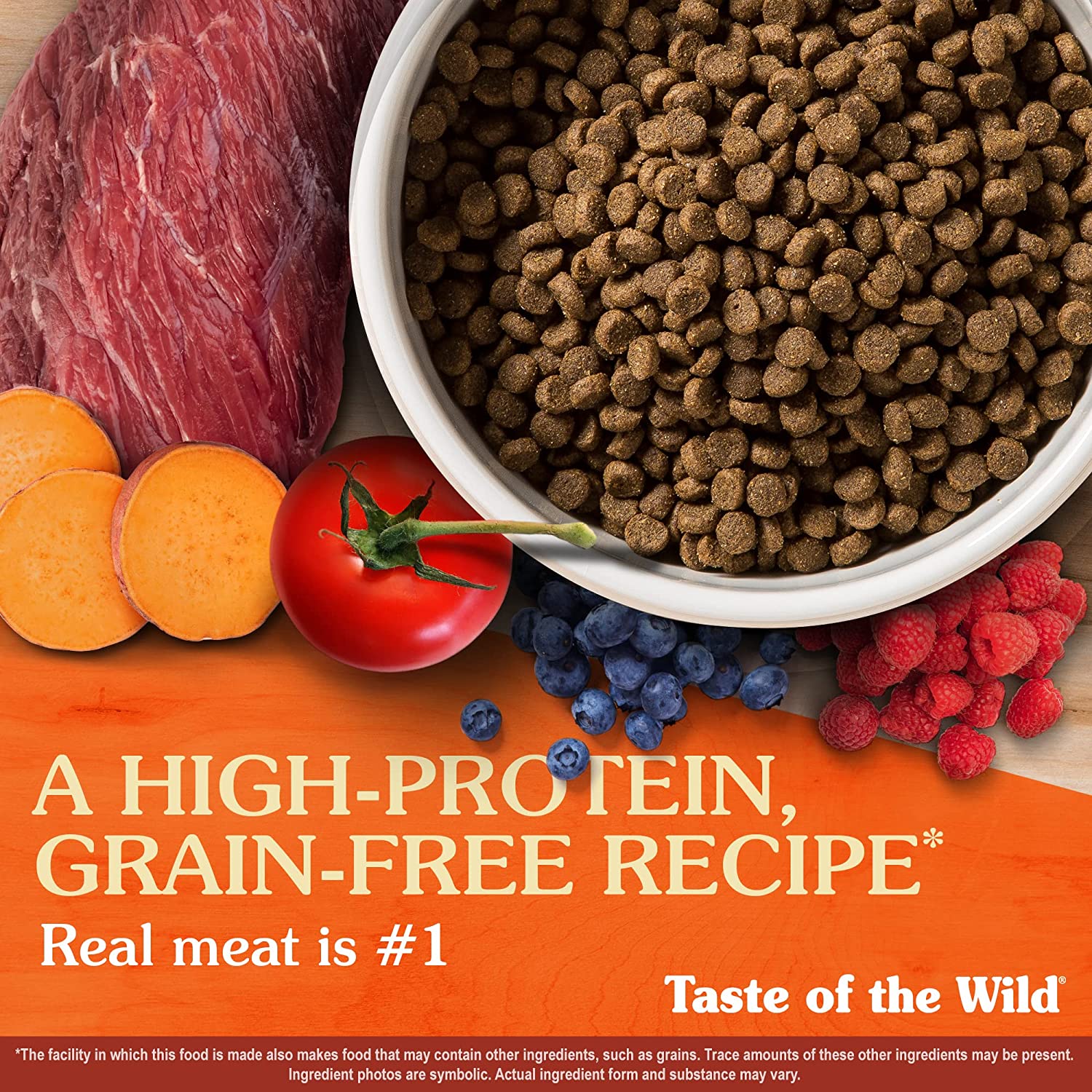 Taste of the Wild High Prairie Grain-Free Roasted Bison and Venison Dry Puppy Food， 5 lbs.