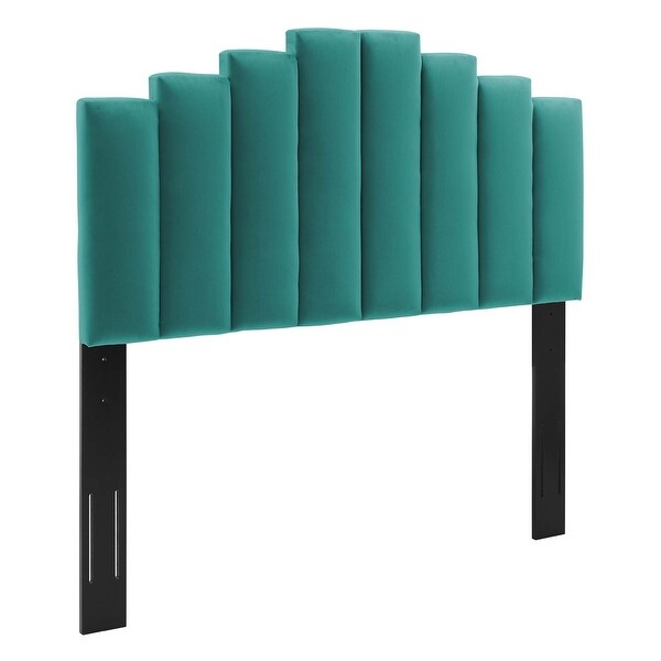 Noelle Performance Velvet Twin Headboard - - 32876284