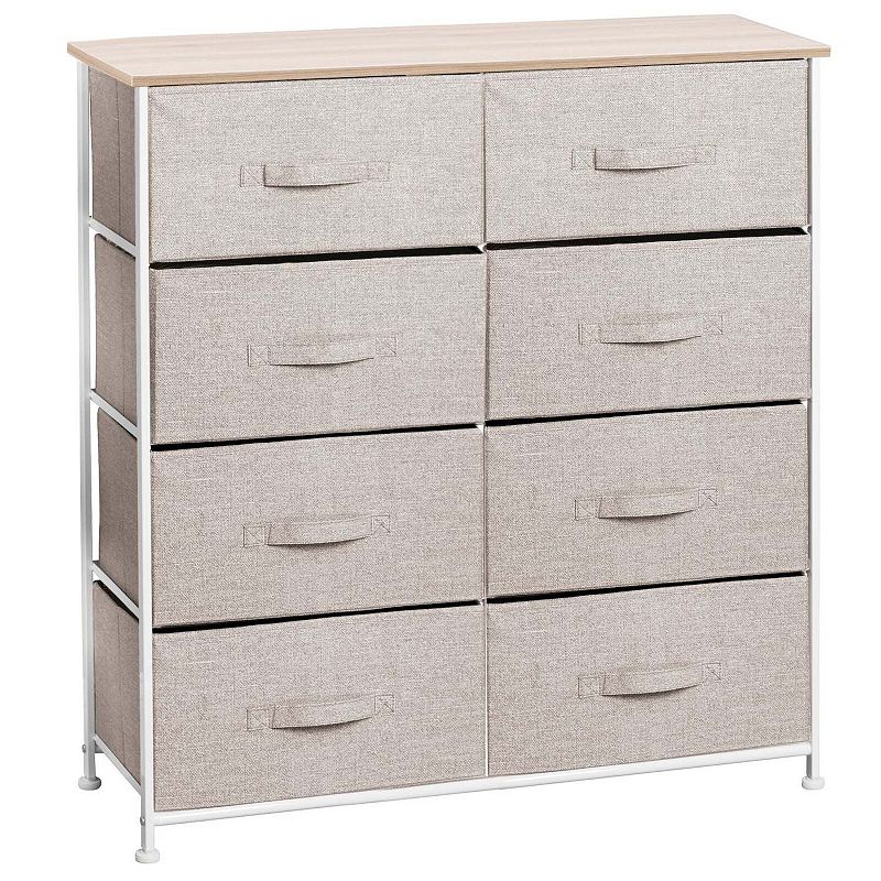 mDesign Vertical Dresser Storage Tower with 8 Drawers