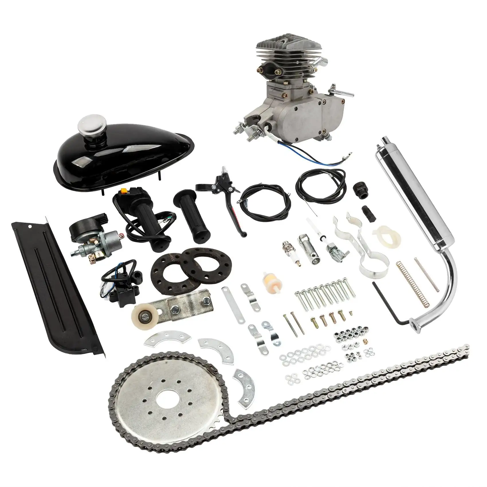 Zimtown Bicycle 2 Stroke 80cc Petrol Gas Motorized Engine Bike Motor Kit