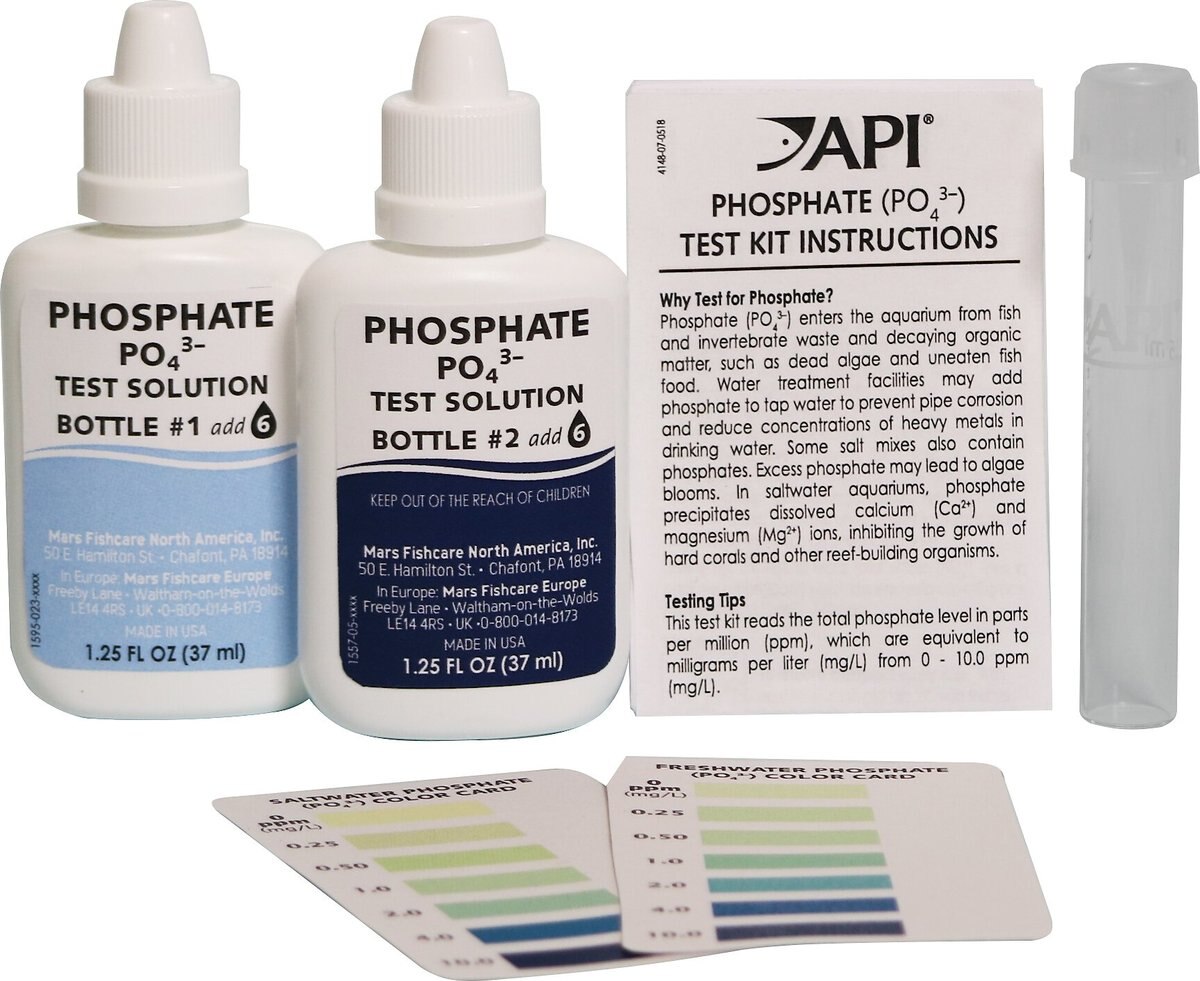 API Phosphate PO4 Freshwater and Saltwater Aquarium Test Kit