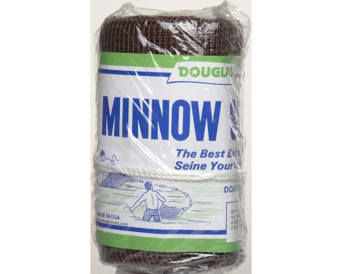 Douglas Net Minnow Seine 4 Foot x 4 Foot x 1/8 inch Net P418