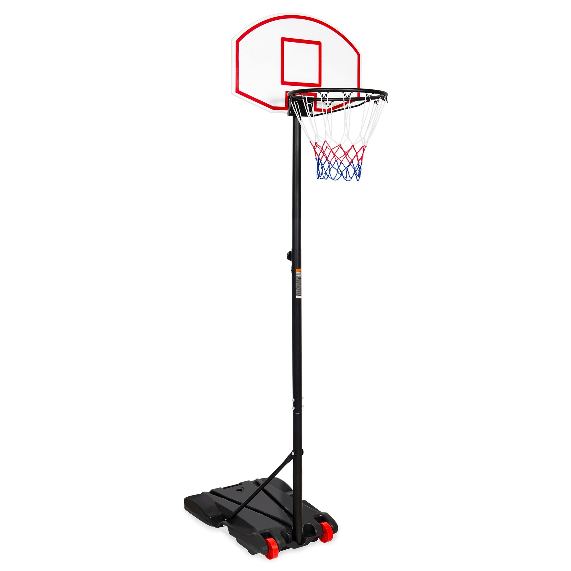 Inolait Portable Kids Junior Height-Adjustable(5.2 Ft-7 Ft) Basketball Hoop Stand Backboard System with Wheels