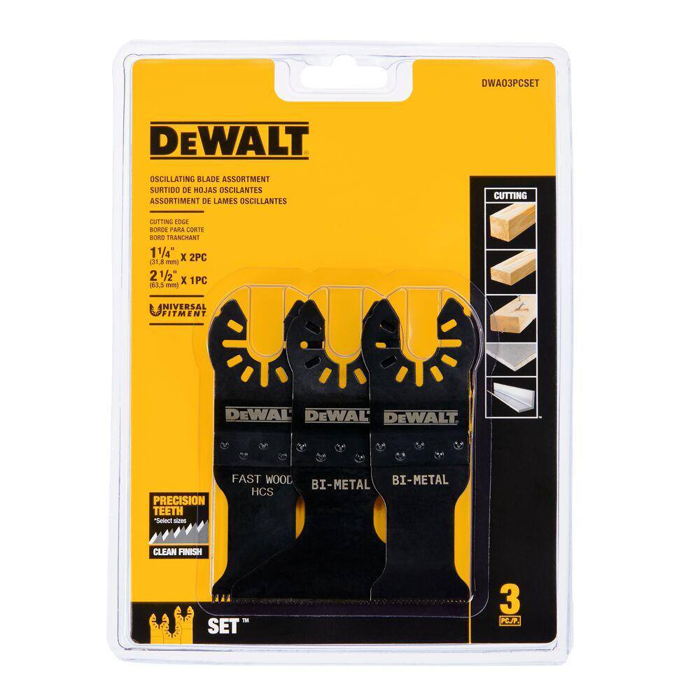 DW Oscillating Blade Set (3-Piece) DWAO3PCSET