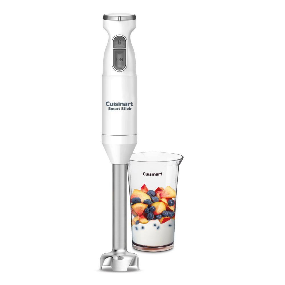 Cuisinart Smart Stick 2-Speed White Immersion Blender with 300W Motor and Improved Blade Guards CSB-175P1