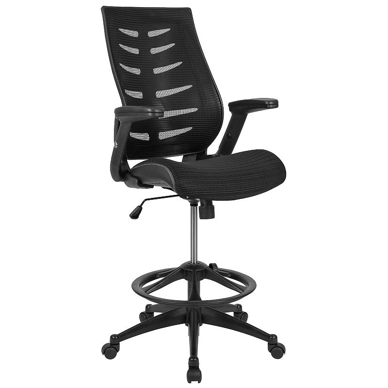 Flash Furniture Kale High Back Ergonomic Drafting Desk Chair