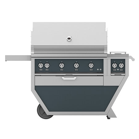 Hestan 60 Deluxe Outdoor 42 Grill With Double Side Burner With Color & Burner Options