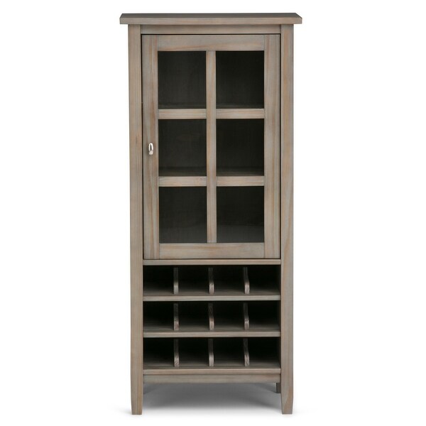 WYNDENHALL Norfolk 12-Bottle SOLID WOOD 23 inch Wide Transitional High Storage Wine Rack