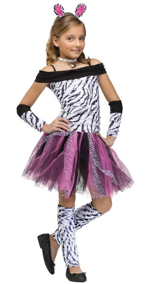 Fun World 218319 Zebra Child Costume   L