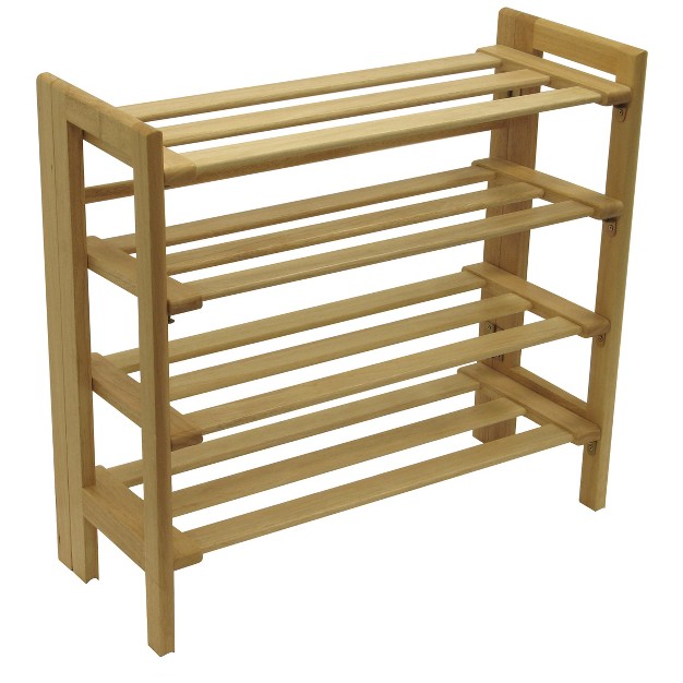 Clifford Foldable Shoe Rack Natural Winsome