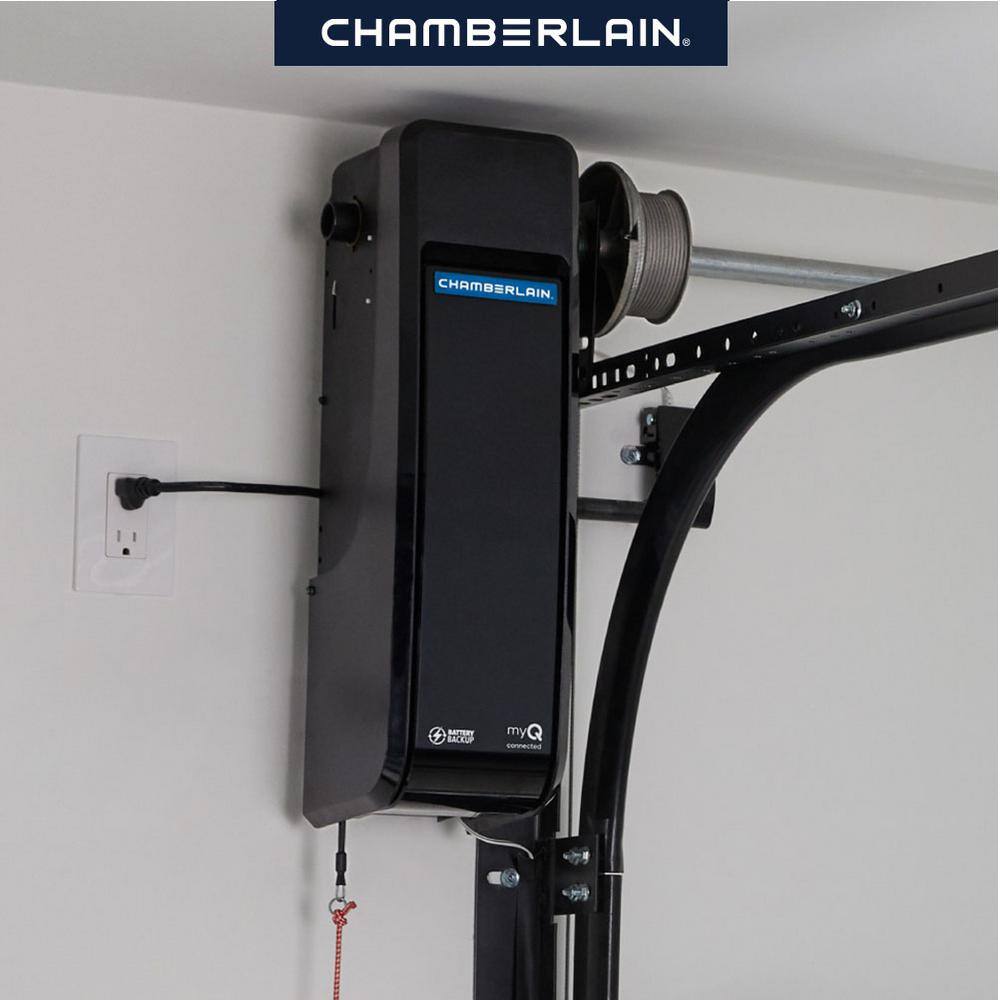 Chamberlain Wall Mount Direct Drive Ultra Quiet Garage Door Opener with Battery Backup RJO70