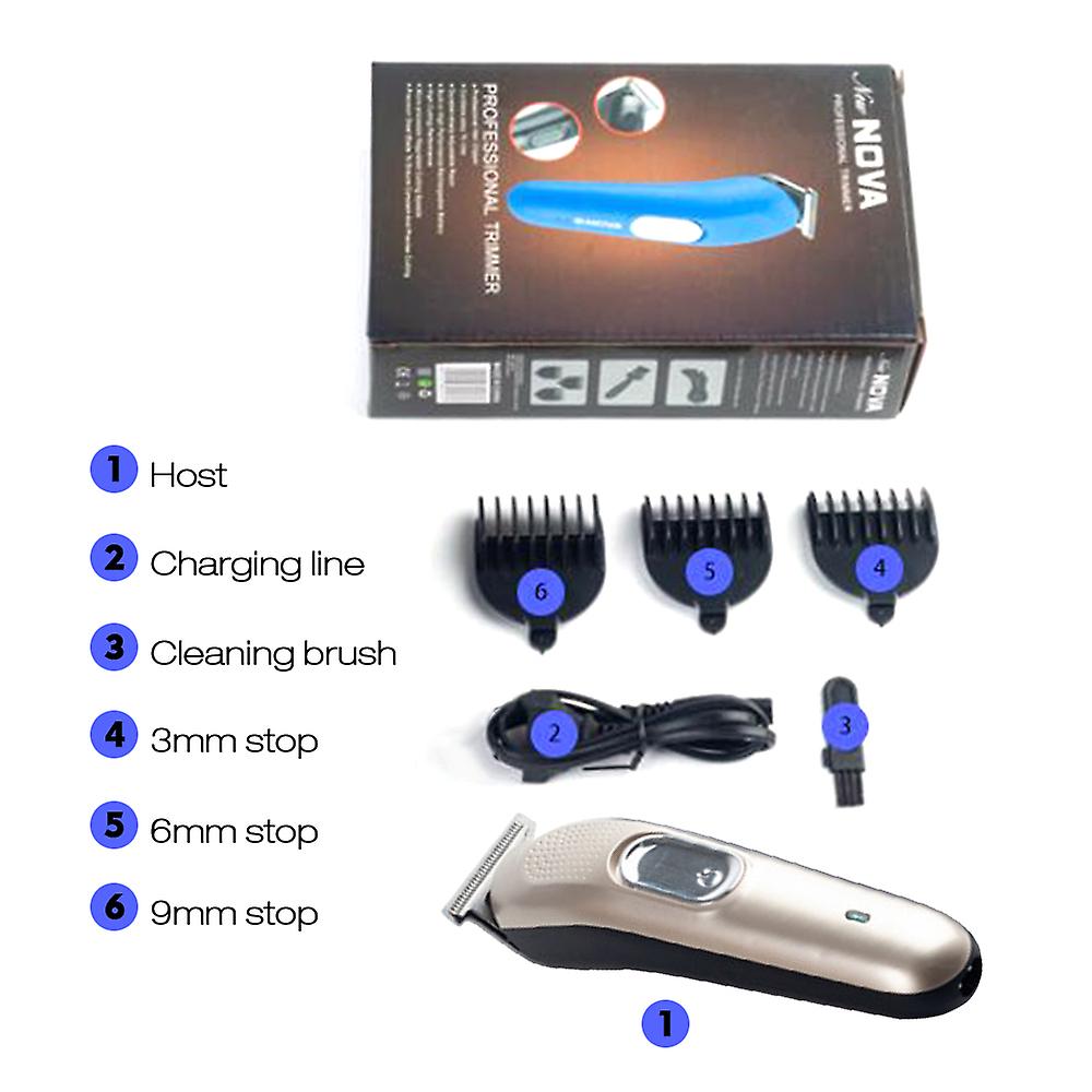 Electric Hair Trimmer Clipper Hair Cutter Usb Charging Hair For Adult Children Home-use Salon Barber Low Nois Eu Plug