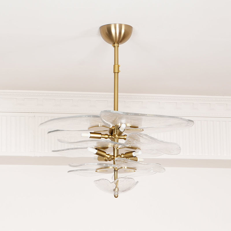 Petals Gold Murano Chandelier