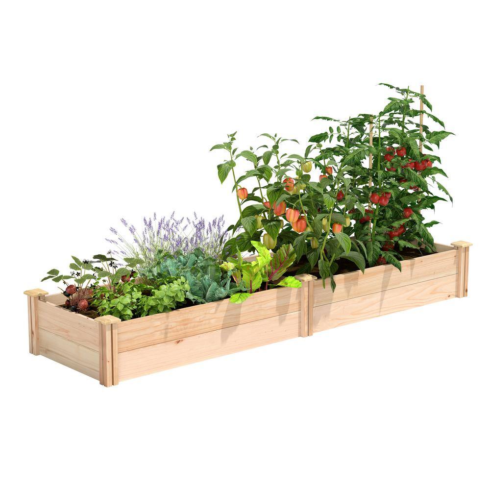 Greenes Fence 2 ft. x 8 ft. x 11 in. Premium Cedar Raised Garden Bed RC249612P