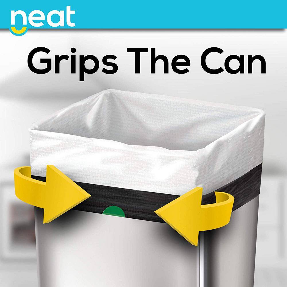 NEAT 13 Gallon Black and White Tall Kitchen Trash Bags (200-Count) NEAT-13G-200