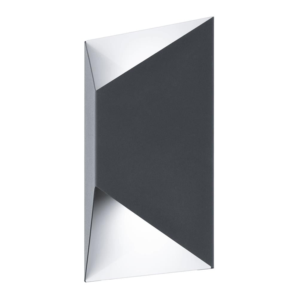 Eglo 93994 Predazzo LED Outdoor Anthracite & White Modern Up & Down Wall Light