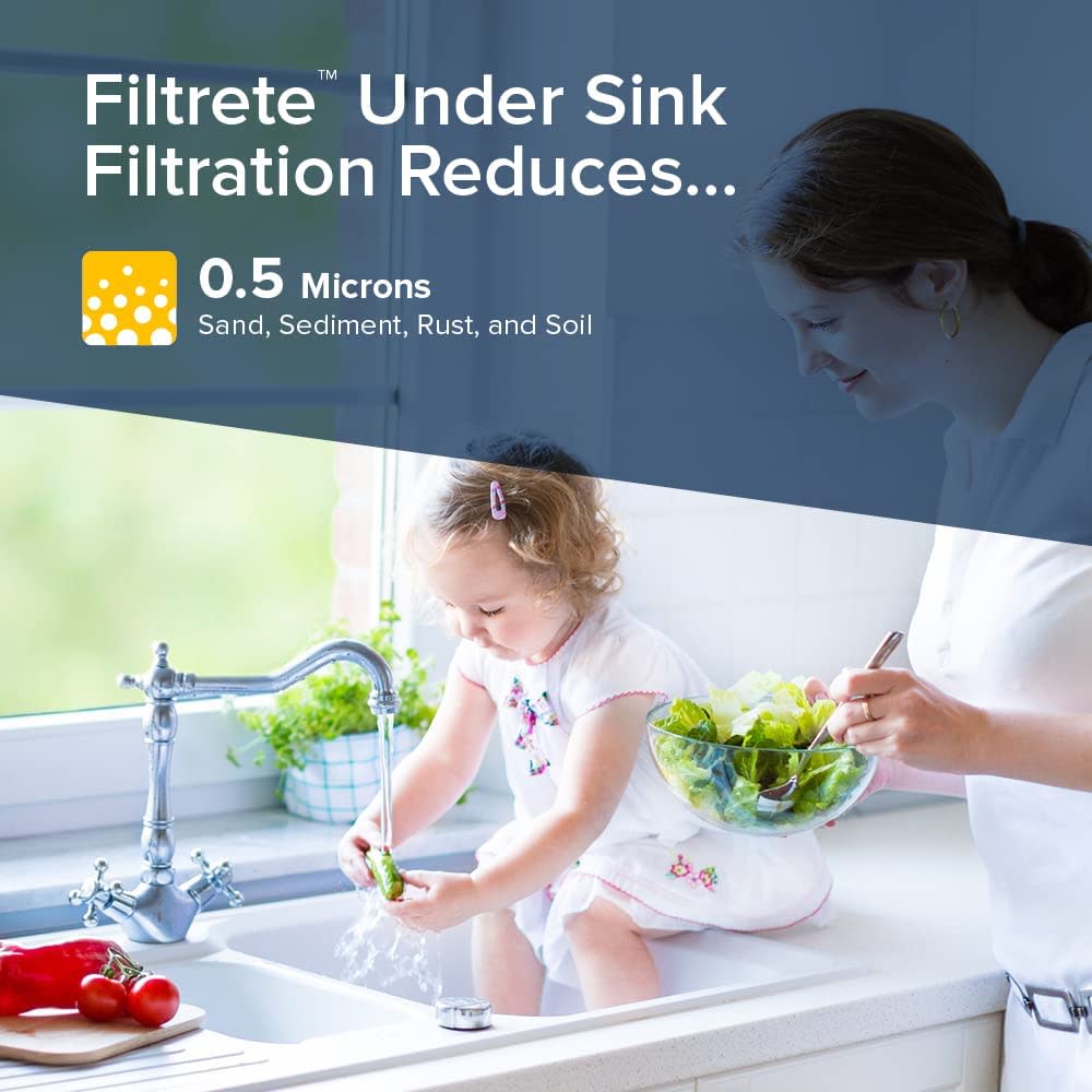 3M Filtrete Advanced Water Filtration Filter Under Sink ;