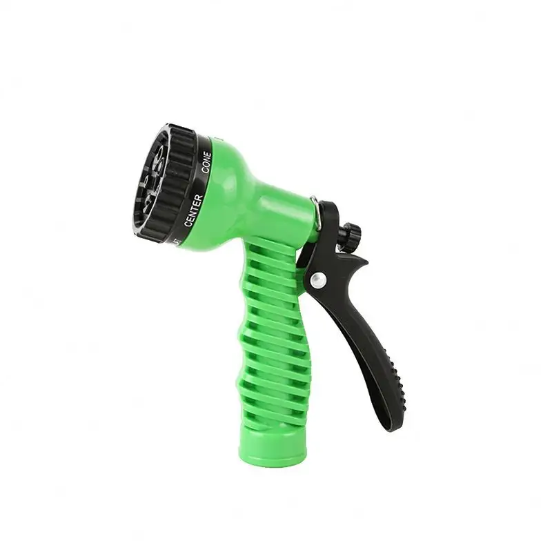 Manufacturers Supply Multi Purpose  Shower Telescopic Hose 7 Function Plastic Non Toxic Garden Spray Gun Water Gun/