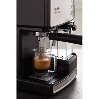 Mr. Coffee 1-Cup Cafe Barista in Black Stainless Steel BVMCECMP1000RB