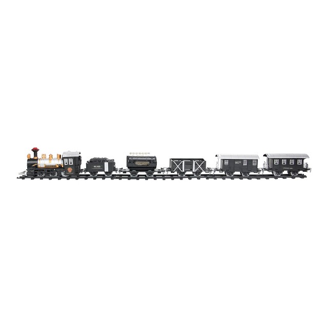 Northlight 17 piece Black Consummate Animated Classic Train Set