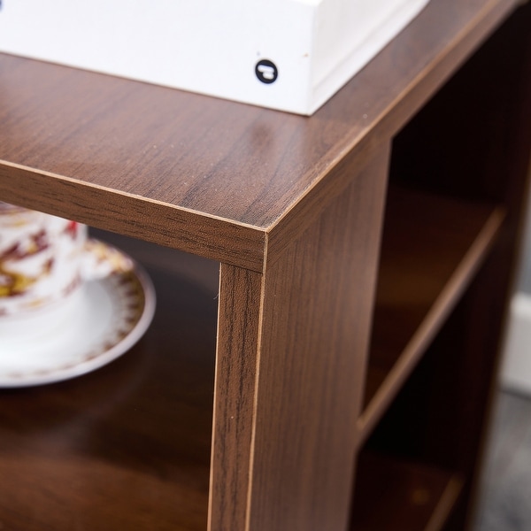 Square Side Table， 3-tier End Table