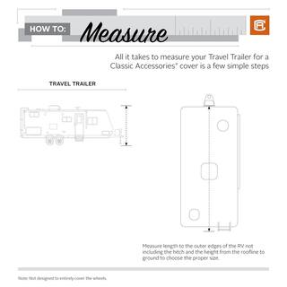 Classic Accessories Over Drive PermaPRO Travel Trailer Cover Fits 38 ft. - 40 ft. RVs 80-327-221001-RT