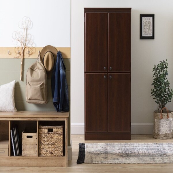 4-Door Storage Cabinet， Multiple Finishes