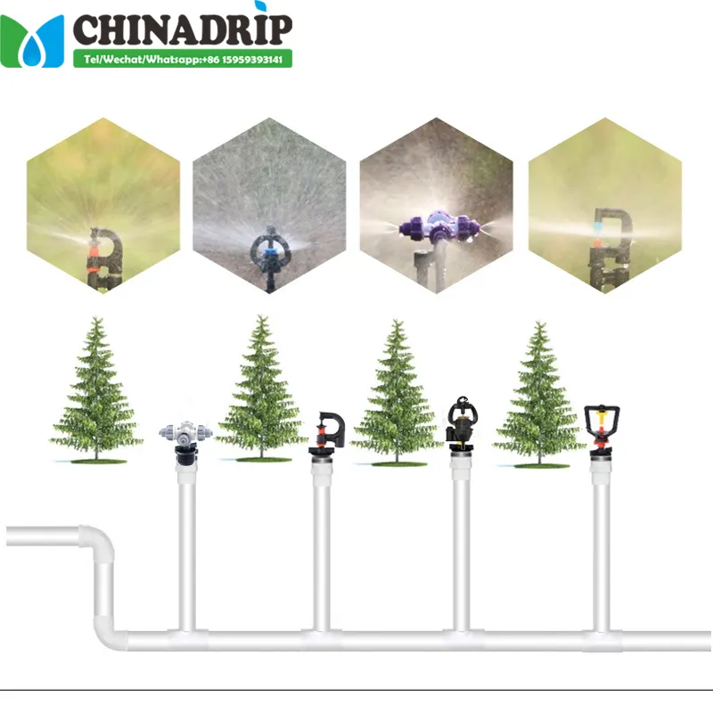 Chinadrip sprinkler irrigation systems Irrigation supplies sprinkler head three set drainage valve micro sprinkler