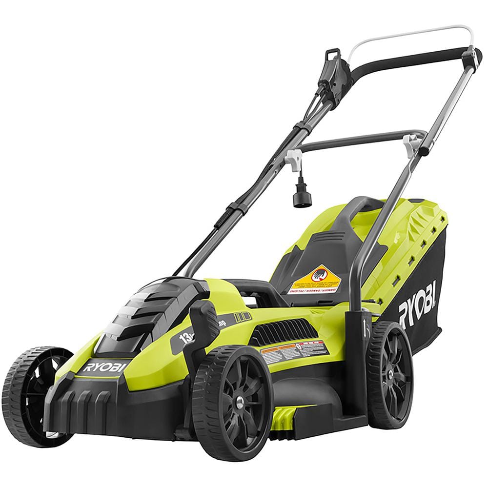 RYOBI 13 in. 11 Amp Corded Electric Walk Behind Push Mower RYAC130-S