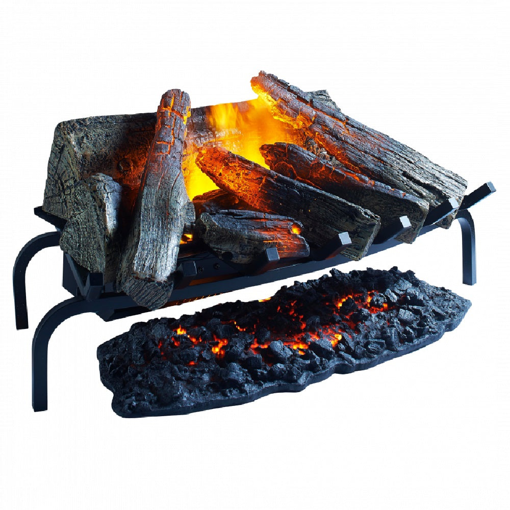 Dimplex SVT20 Silverton Anthracite Optimyst Log Effect Electric Basket Fire