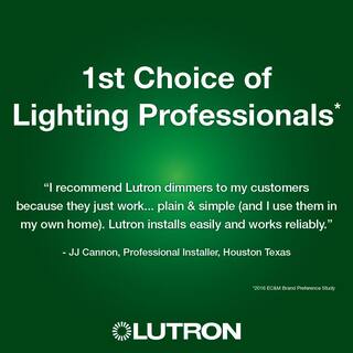 Lutron Sunnata Pro LED+ Touch Dimmer Switch for 500W ELVMLV 250W LED Single PoleMulti Location Pumice (ST-PRO-N-PM) ST-PRO-N-PM