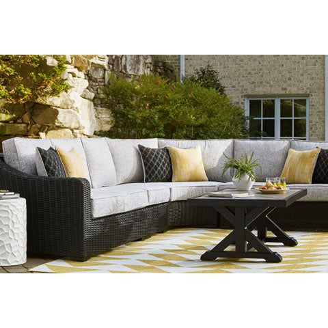 Fire Island Black Outdoor Sectional Sets