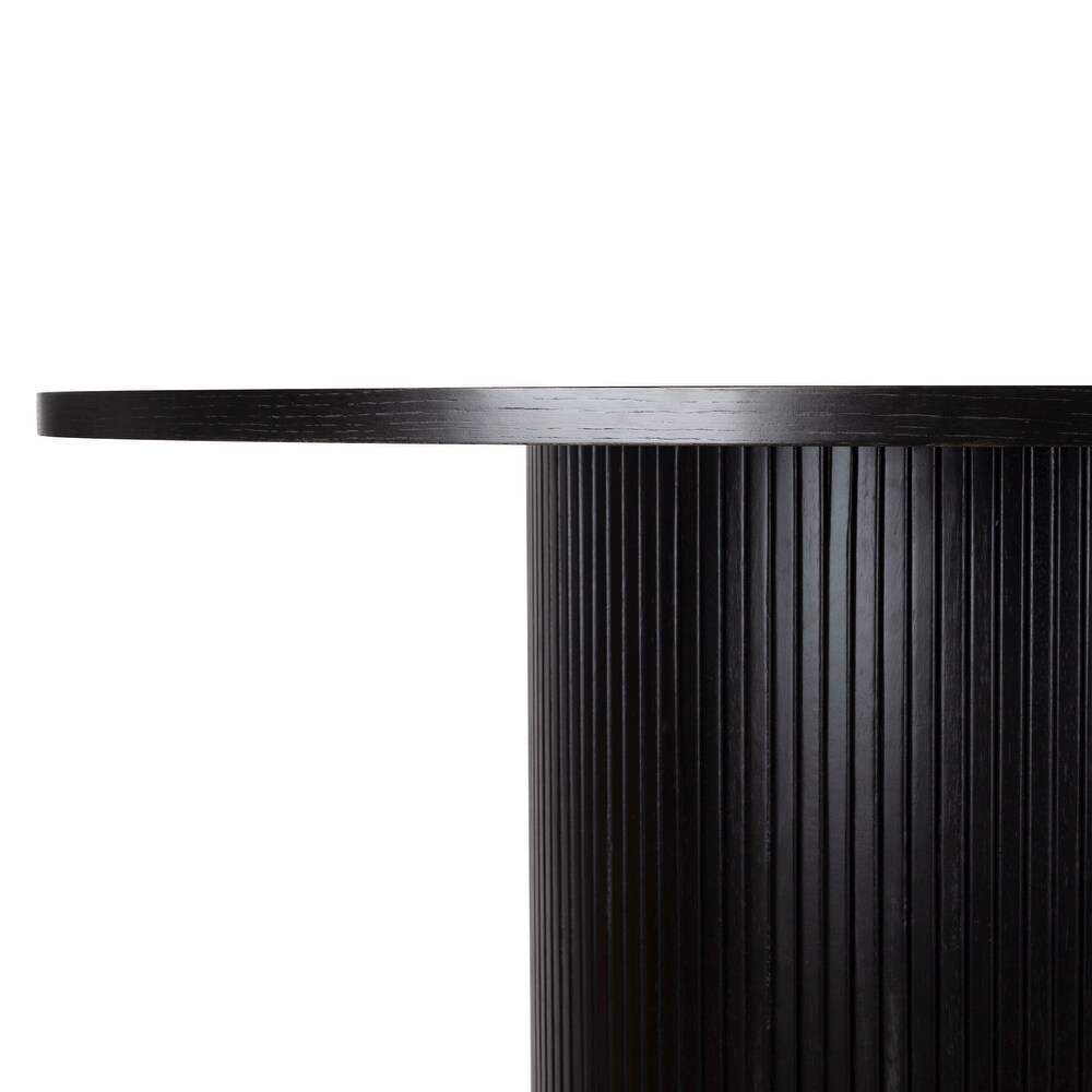 Round Fluted Pedestal Dining Table