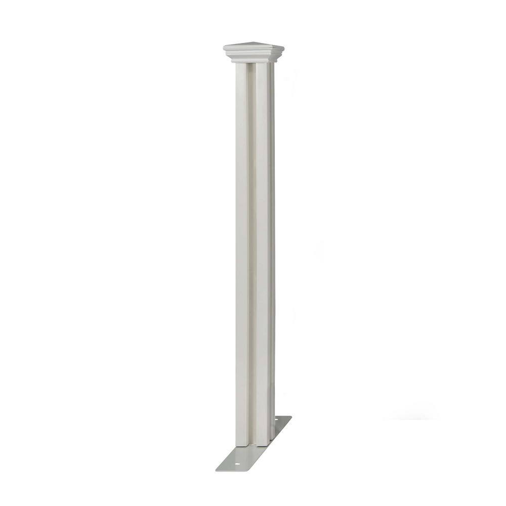 Zippity Outdoor Products Zippity Hinged 4.1in. x 4.1 in. x 3.2 ft. White Vinyl Portable Fence Finishing Post ZP19063