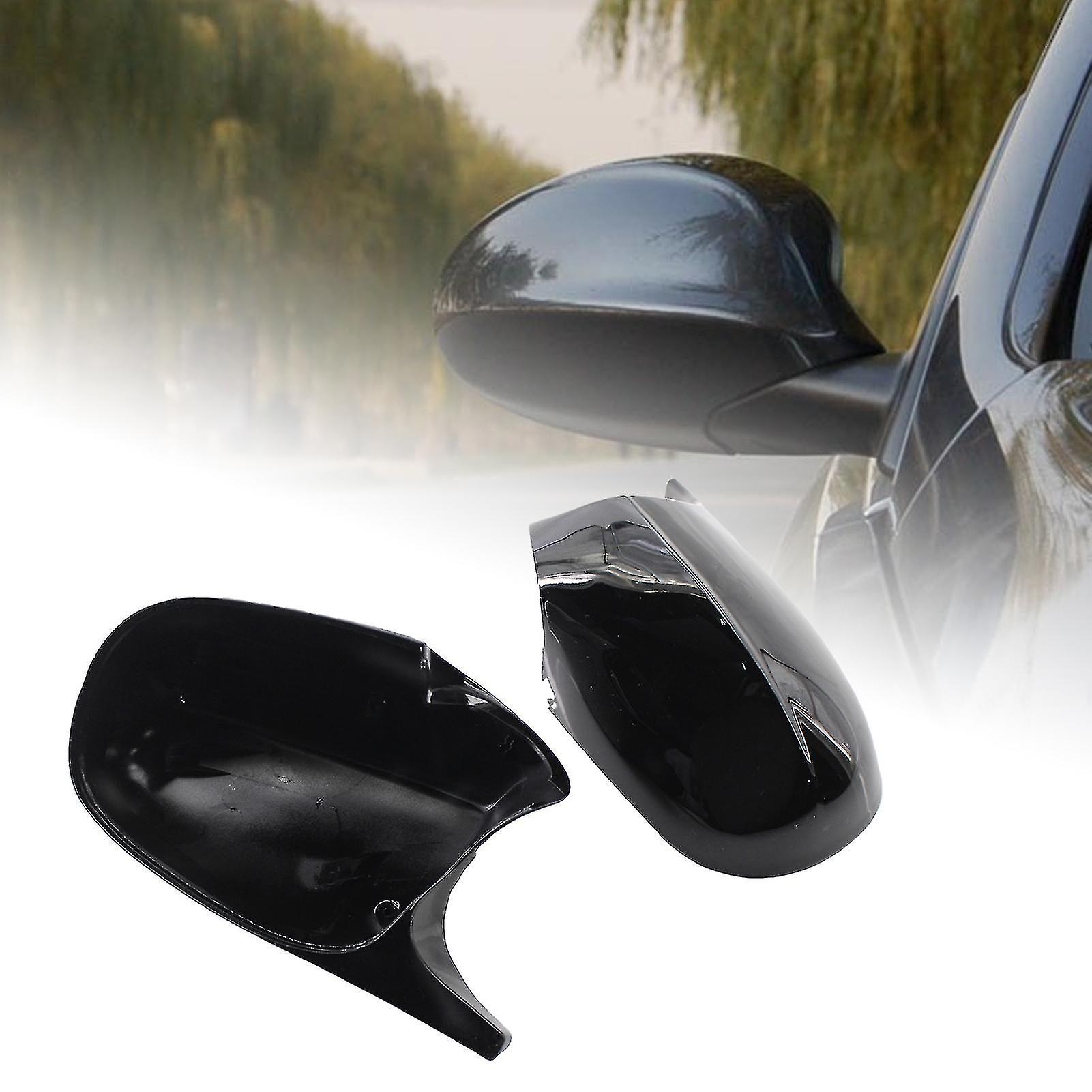 2pcs Wing Mirror Cover Anti-scratch Glossy Abs Left Right Refitting Rearview Mirror Shell Cap 51167205291 51167205292 For Bmw E90