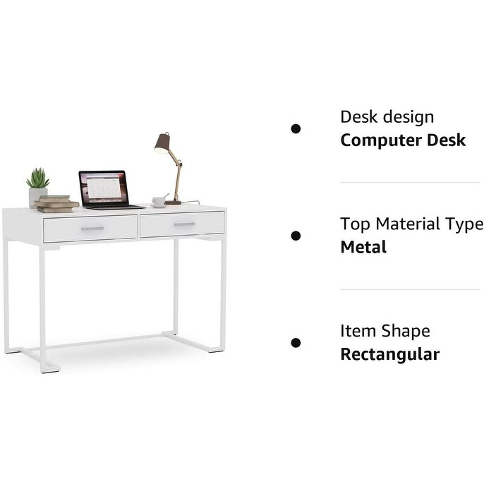 40 Inch Small Desk with Drawers