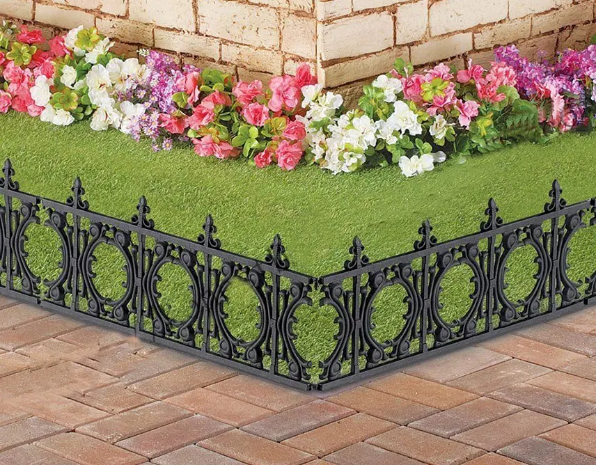 Easily install interlocking outdoor supplies garden lawn fence border edging plastic fences