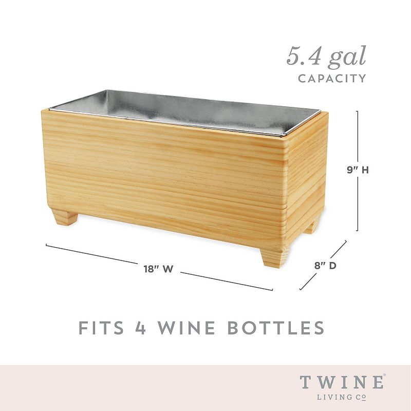 Wooden Beverage Tub by Twine Living