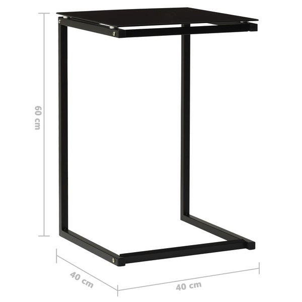 vidaXL Side Table Black 15.7