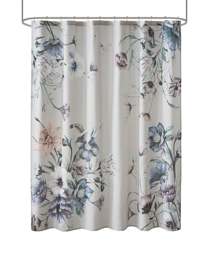 Madison Park Cassandra Printed Cotton Shower Curtain 72 x 72