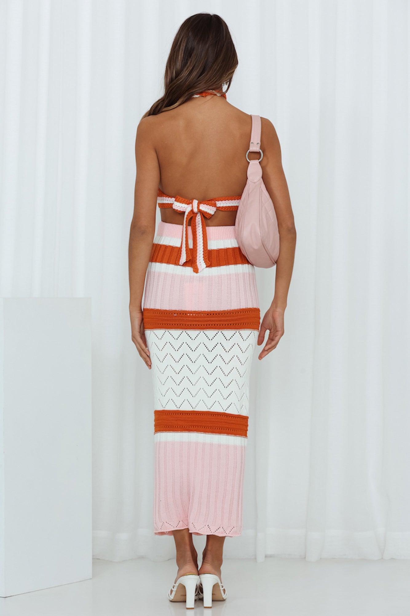 Love These Vibes Midi Skirt Orange