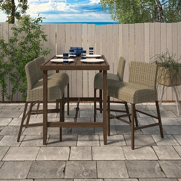 COSCO Outdoor Living Villa Park Patio Bar Table