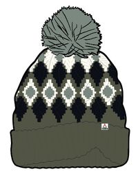 Snowdrop Recycled Bobble Hat - Khaki