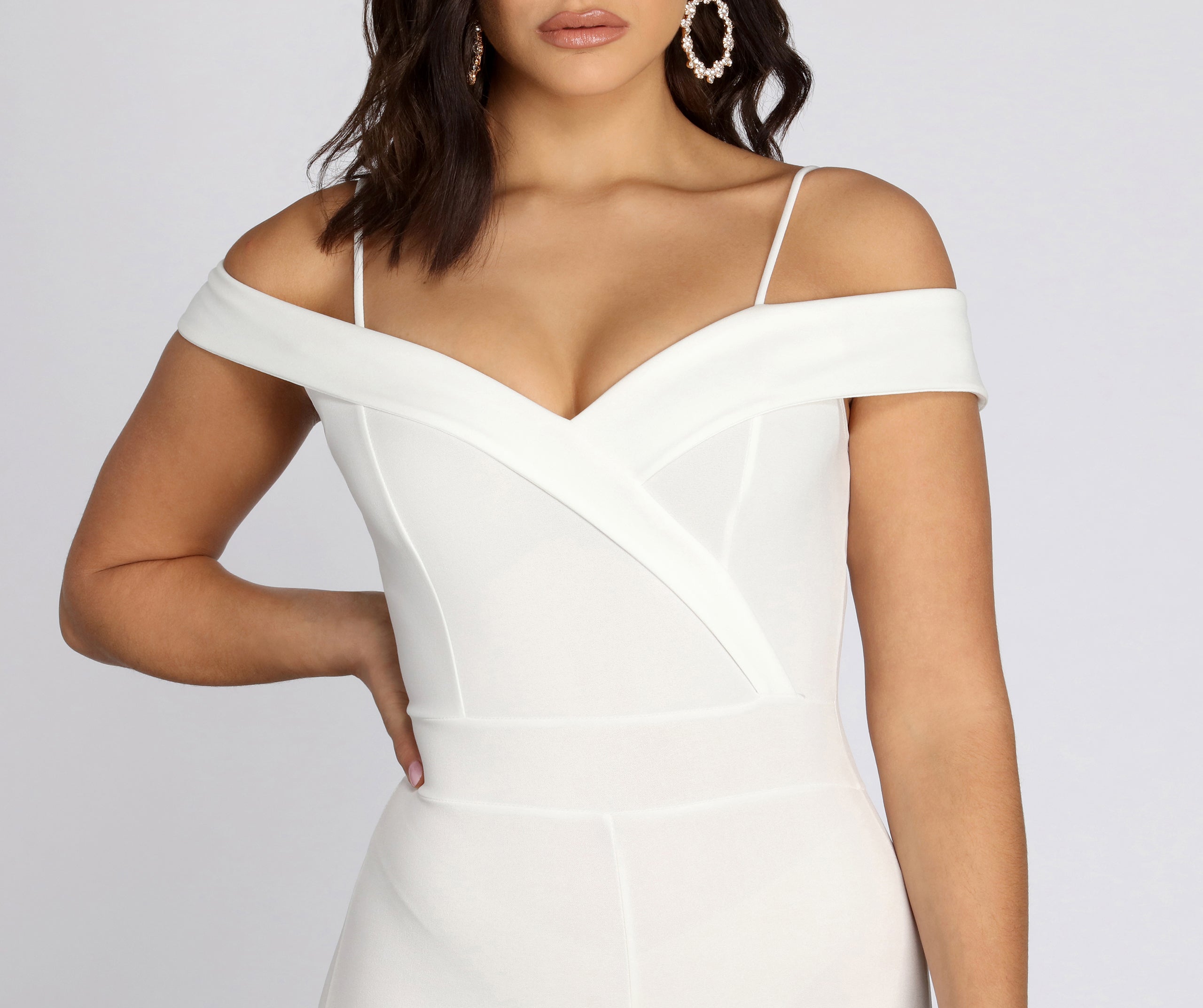 The Whole Package Off Shoulder Jumpsuit